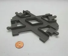 Lego Duplo DARK GREY TRAIN RAILWAY CROSSOVER TRACK Train Set Part 6376