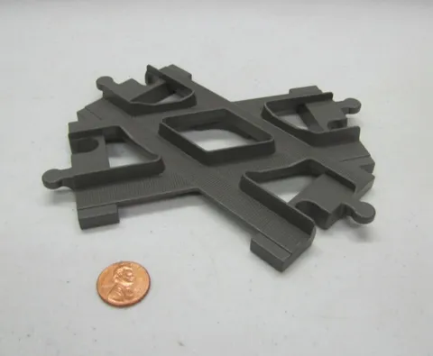 Lego Duplo DARK GREY TRAIN RAILWAY CROSSOVER TRACK Train Set Part 6376