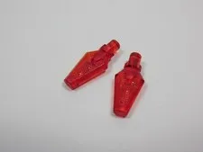LEGO Lot of 2 Trans Red Spear Tips Weapon Minifig Q7