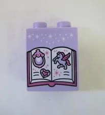 Rare Lego Duplo SOFIA THE FIRST BOOK CASTLE PRINTED BLOCK Specialty Piece