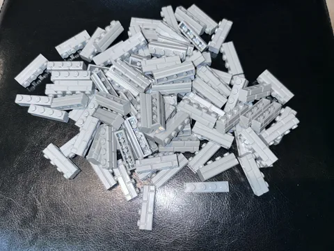 Lego 1x4 Masonry Brick Light Bluish Gray X100