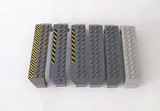 6x LEGO Part 30296 Arch 2 x 14 x 2 1/3 - 3 Pcs with Construction Vehicle Design