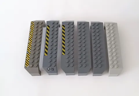 6x LEGO Part 30296 Arch 2 x 14 x 2 1/3 - 3 Pcs with Construction Vehicle Design