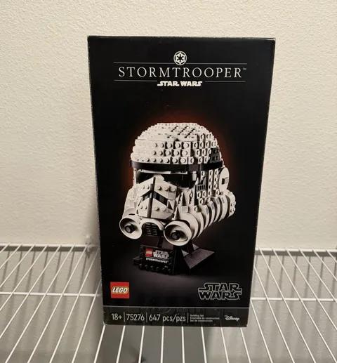 LEGO Star Wars Stormtrooper Helmet 75276 Helmet Collection 647 pcs Display Stand