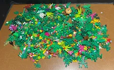 Lego Plants Leaves Trees Bushes Flowers Vines seaweed Palms frogs  1 Pound lot