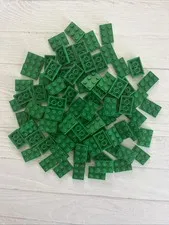 LEGO LOT GREEN 86 PCS 2X3 PLATE VARIETY BUILDING PIECES