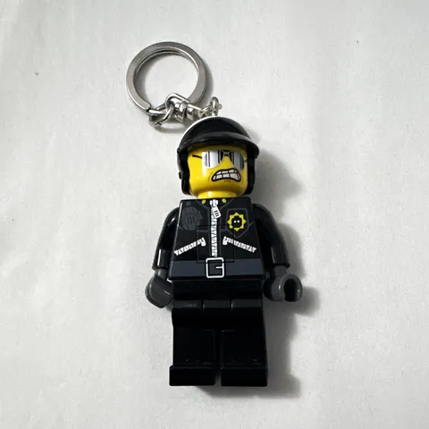 LEGO Movie Bad Cop LEDLite Key Light Key Chain (WORKING)