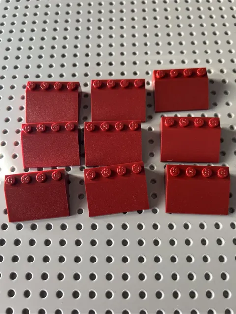 LEGO 3297 Dark Red Slope 33 3 x 4 - 9 Pieces