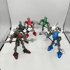 LEGO BIONICLE: Rahkshi Complete Set of 6 - 4 Krana No Box or Instructions