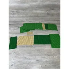 Lego Bright Green Thin 5" x 5” - Lot Of 11 3 Green 2.5”x5” + Others
