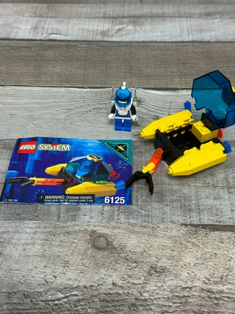 LEGO Aquazone: Sea Sprint 9 6125 - 100% Complete w/ Manual Vintage 1995