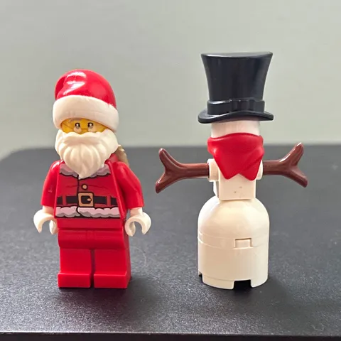 LEGO Seasonal Minifigures Lot: Santa Claus & Snowman w/ Top Hat
