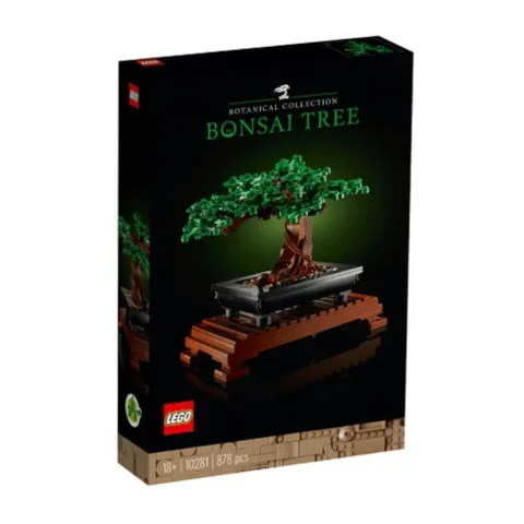 LEGO 10281 Botanicals Bonsai Tree, 878 Pcs, Home Decor Display Gift for Adults