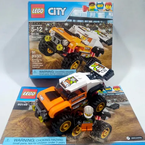 🔥LEGO 60146 Stunt Truck 100% Complete w/ Minifigure, Box & Instructions