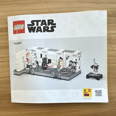 LEGO Star Wars 75387 Illustrated Instruction Manual English Booklet