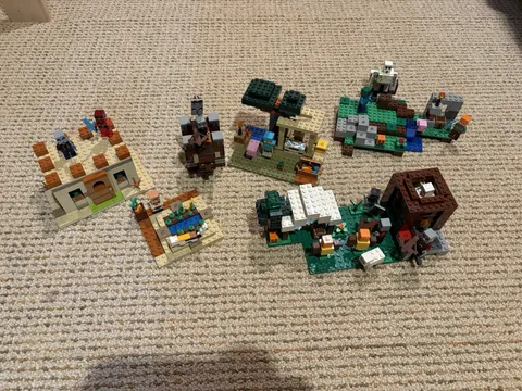 Lego Minecraft Village Bundle 21123 21160 21159 Read Description!!