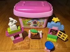 LEGO® DUPLO® Pink Brick  30 Pc Set 4623 Easter Bunnies Spring Preschool Toy 2012