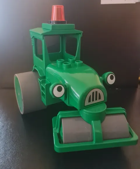 DUPLO LEGO Green ROLEY FROM "Bob the Builder" Vehicle Roller