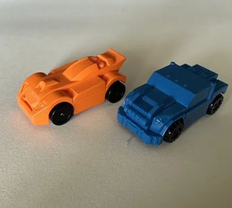 2 (Two) Lego Racers Race Cars 2009 General Mills Cereal Box Toys