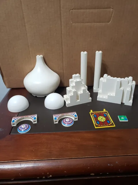 Lego Orient Expedition Scorpion Palace Temple Of Mount Everest Large White Parts