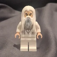 LEGO Saruman Minifigure w/ White Outfit,  (LOTR)
