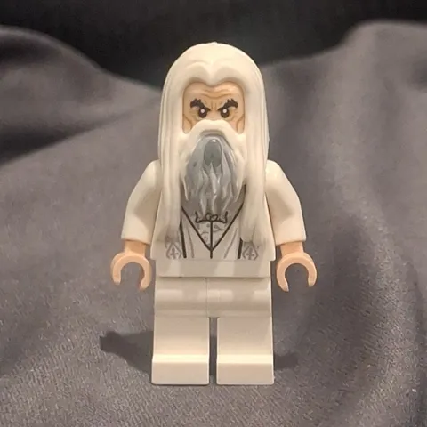 LEGO Saruman Minifigure w/ White Outfit,  (LOTR)