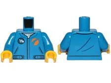 LEGO® Part 973pb3558c01 - Torso Jumpsuit with Black Outlined Belt