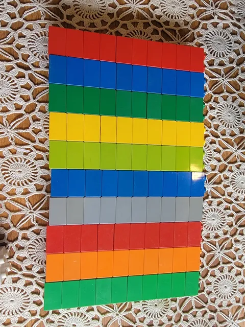 Lot of 100 Duplo Lego 2 x 2 Bricks Building Blocks Lot 1
