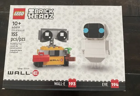 LEGO BrickHeadz 40619 Disney Eve & Wall-E – New & Sealed