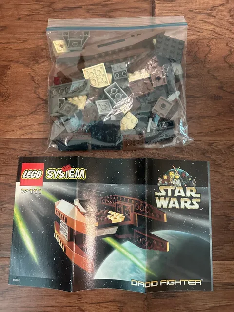 LEGO 7111 | Star Wars: Droid Fighter | 100% Complete w/ Instructions