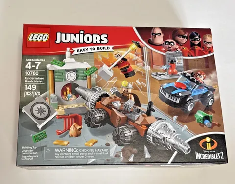 LEGO Juniors 10760 Incredibles 2 Underminer Bank Heist New Sealed Retired Pixar