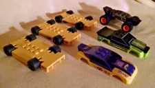 Lego Car Parts Lot 6 Pc 2009 McDonald's Build It Racers Bases Chassis 4x4 #22 #9