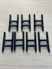 LEGO DARK BLUE LOT 7 PCS HELICOPTER LANDING RAILS BUILDING PIECES