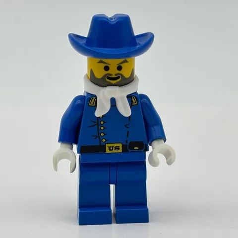LEGO Western Cavalry Lieutenant Minifigure ww003 Blue Uniform Bandana 6769 6706