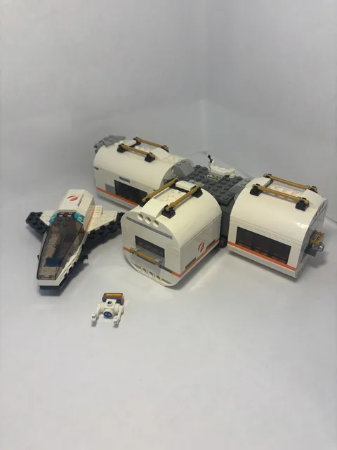 LEGO City 60227 Lunar Space Station INCOMPLETE No Minifigures Missing Satellite