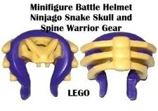LEGO Minifigure Battle Helmet Ninjago Snake Skull and Spine Warrior Gear