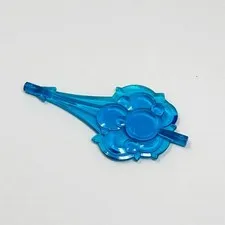6958 LEGO Wave Rounded Straight Tapered Ends Cloud Wind Gusts Smoke TRANS D BLUE
