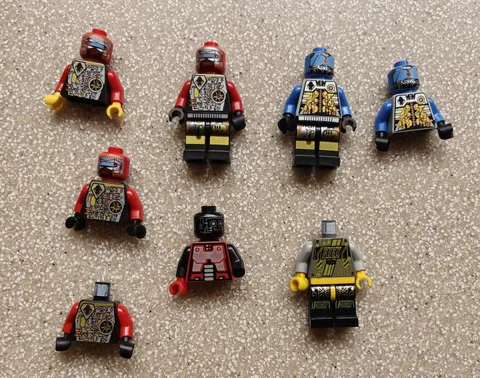 Vintage Lego lot UFO blue red Droid Techdroid cyborg space robot Spyrius
