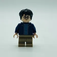 Lego Minifigure Harry Potter Dark Blue Open Jacket hp175