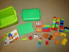 Lego Duplo 5416 My First Set Green Storage Tub + extra pieces, green plate
