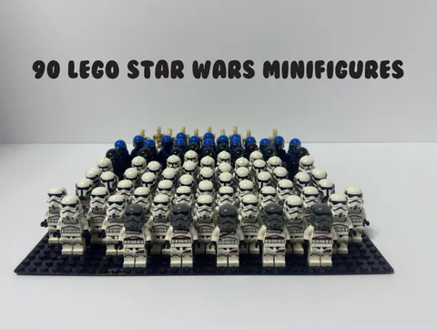 LEGO Star Wars Minifigure Lot of 90 Clone Troopers Mandalorian Imperial SW1319