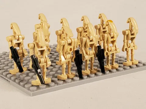 LEGO Star Wars B1 Battle Droid Lot 10 sw0001c sw0415 Commander 4 Blasters