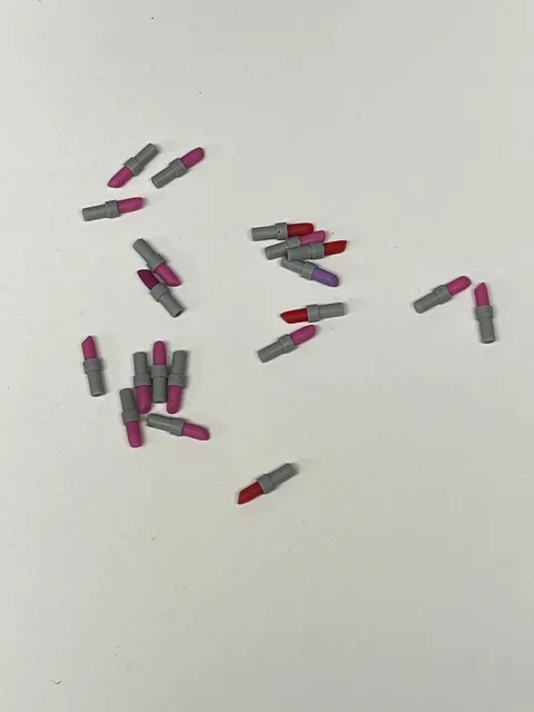 Lot Of LEGO Friends Accessories Lip Stick Purple Red Pink
