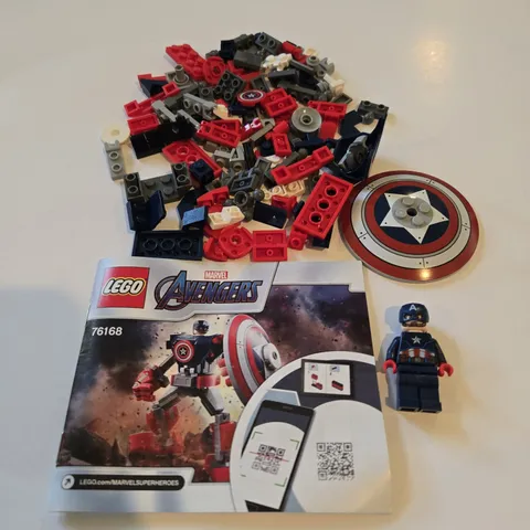 LEGO 76168 Marvel Avengers Captain America Mech Armor Partial Set W Minifigs