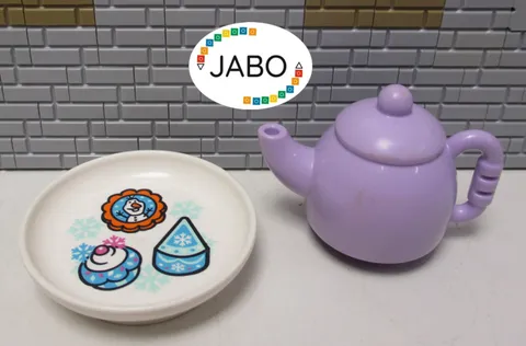 (D8/19/19) LEGO Duplo Plate and Teapot from Disney Frozen