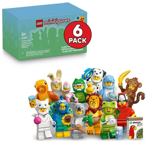 LEGO Minifigures Animal Series 28 6 Pack - Kids Toys in Sealed Mystery Boxes