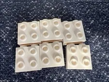 LEGO 22885 White Brick, Modified 1 x 2 x 1 2/3 with Studs on Side 6 Pieces