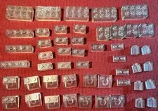 Lego lot of 50 assorted CLEAR bricks and slopes