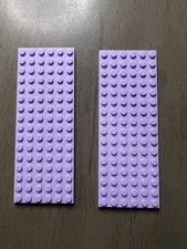 LEGO 3027 Lavender Plate 6 x 16 - 2 Pieces