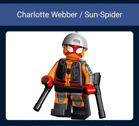 LEGO: Charlotte Webber - Sun-Spider - Spider-Man Minifig (Sealed) Box